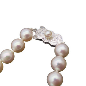 美品 ミキモト 7.4mm-8mm アコヤ真珠 ネックレス ネックレス パール シルバーアクセアリー 0464【中古】MIKIMOTO