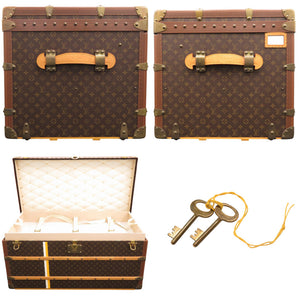 美品 ルイ ヴィトン マル クリエ 100 2つのトレー付き モンモノグラム M13220 トランク LV 0484 【中古】 LOUIS VUITTON