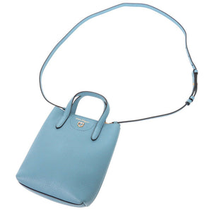 美品 サルヴァトーレフェラガモ ガンチーニ GU-220024 レザー ブルー 2WAY ハンドバッグ ショルダーバッグ 0494【中古】Salvatore Ferragamo