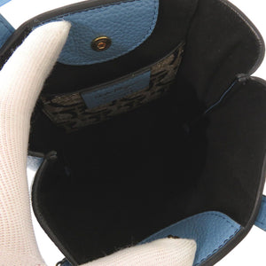 美品 サルヴァトーレフェラガモ ガンチーニ GU-220024 レザー ブルー 2WAY ハンドバッグ ショルダーバッグ 0494【中古】Salvatore Ferragamo