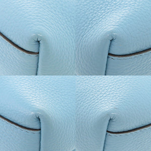 美品 サルヴァトーレフェラガモ ガンチーニ GU-220024 レザー ブルー 2WAY ハンドバッグ ショルダーバッグ 0494【中古】Salvatore Ferragamo