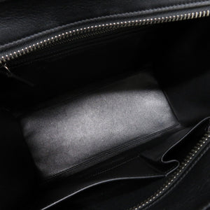 美品 セリーヌ ラゲージ マイクロショッパー レザー マルチカラー ハンドバッグ 0497【中古】CELINE