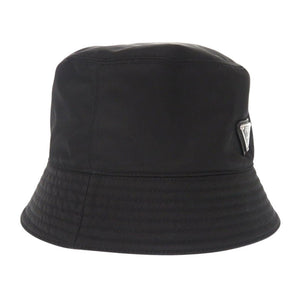 未使用 プラダ Re-Nylon バケットハット Sサイズ トライアングルロゴ 1HC137 ナイロン ブラック 帽子 黒 0499【中古】PRADA