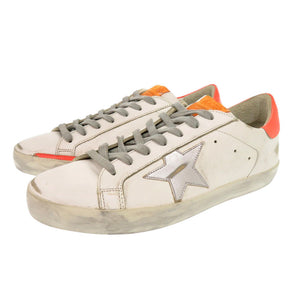 未使用 ゴールデングース SUPER STAR G36MS590 T84 サイズ41 レザー ホワイト オレンジ スニーカー 白 0501【中古】GOLDEN GOOSE