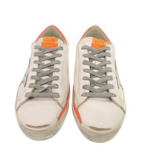 未使用 ゴールデングース SUPER STAR G36MS590 T84 サイズ41 レザー ホワイト オレンジ スニーカー 白 0501【中古】GOLDEN GOOSE