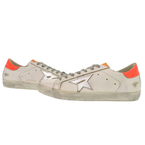 未使用 ゴールデングース SUPER STAR G36MS590 T84 サイズ41 レザー ホワイト オレンジ スニーカー 白 0501【中古】GOLDEN GOOSE