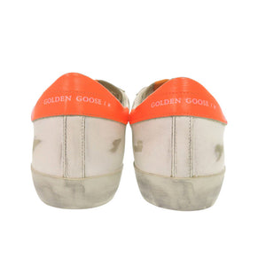 未使用 ゴールデングース SUPER STAR G36MS590 T84 サイズ41 レザー ホワイト オレンジ スニーカー 白 0501【中古】GOLDEN GOOSE