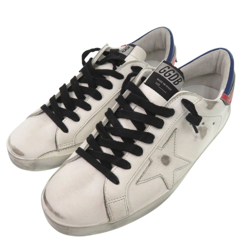 未使用品 ゴールデングース SUPER STAR スーパースター ローカットスニーカー ハンドメイド G36MS590 T88 レザー ラバー ホワイト 0502【中古】GOLDEN GOOSE