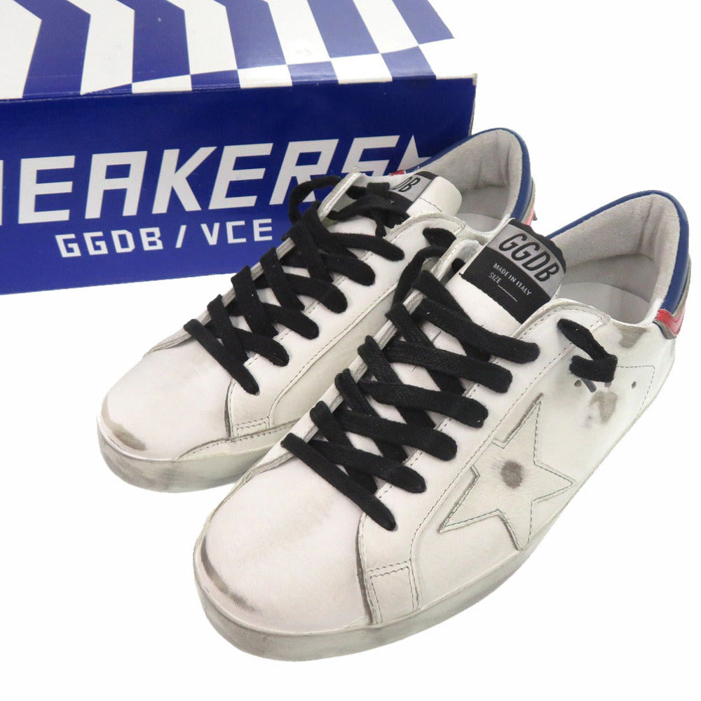 未使用品 ゴールデングース SUPER STAR スーパースター ローカットスニーカー ハンドメイド G36MS590 T88 レザー ラバー ホワイト 0502【中古】GOLDEN GOOSE