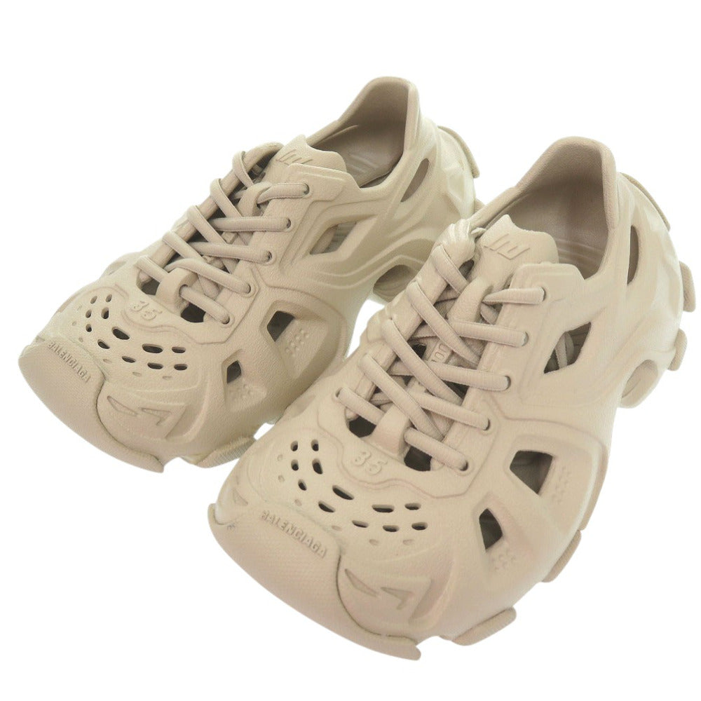 未使用品 バレンシアガ HD レースアップ スニーカー MONOCOLOR HD NW 702416 W3CES 9300 ラバー TAUPE 0503【中古】BALENCIAGA