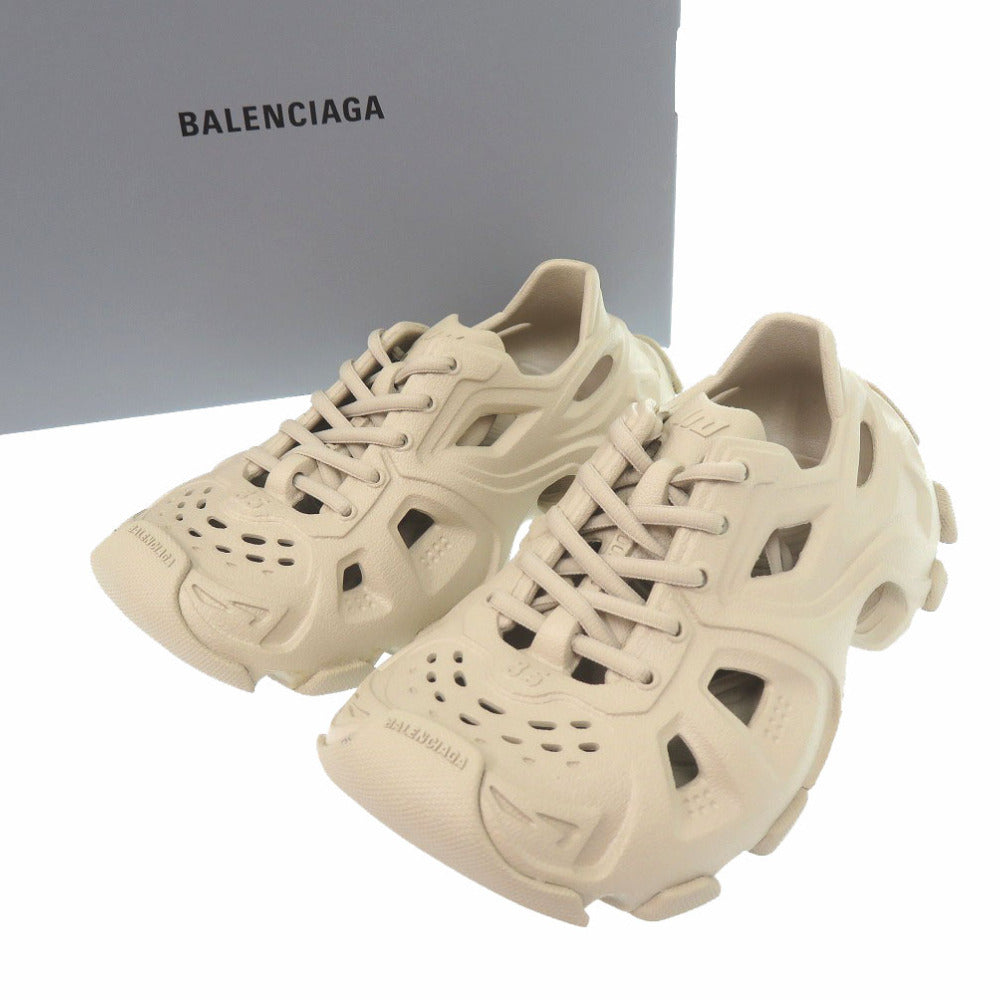 未使用品 バレンシアガ HD レースアップ スニーカー MONOCOLOR HD NW 702416 W3CES 9300 ラバー TAUPE 0503【中古】BALENCIAGA