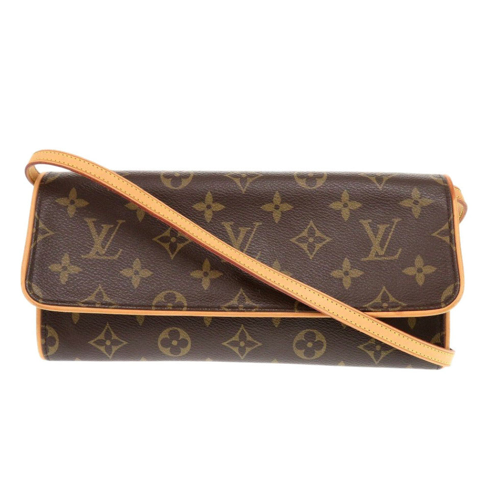 美品 ルイ ヴィトン ポシェットツイン GM モノグラム M51852 ショルダーバッグ LV 0505【中古】LOUIS VUITTON