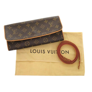 美品 ルイ ヴィトン ポシェットツイン GM モノグラム M51852 ショルダーバッグ LV 0505【中古】LOUIS VUITTON
