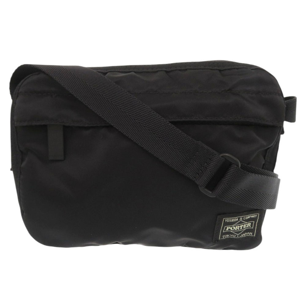 美品 吉田カバン PORTER ポーター FRAME フレーム ナイロン ブラック ショルダーバッグ 黒 0526【中古】YOSHIDA & CO., LTD. メンズ