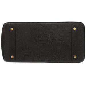 美品 ハイクラス レザーハンドバッグ 35 レザー ゴールド金具 ブラック ハンドバッグ 黒 0527【中古】HIGH　CLASS