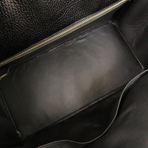 美品 ハイクラス レザーハンドバッグ 35 レザー ゴールド金具 ブラック ハンドバッグ 黒 0527【中古】HIGH　CLASS