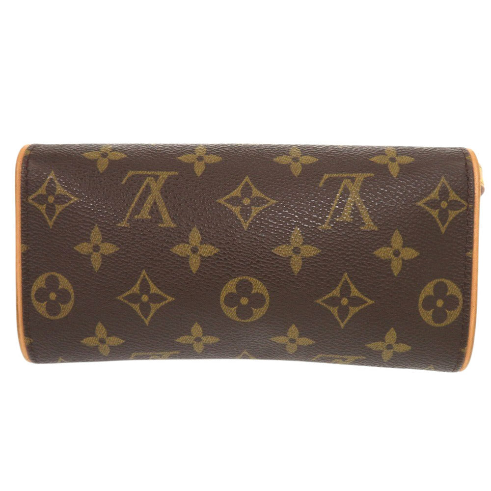 ルイ ヴィトン ポシェットツインPM モノグラム M51854 ブラウン ショルダーバッグ LV 0538【中古】LOUIS VUITTON