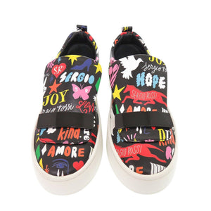 未使用 セルジオロッシ SHOGO SEKINE ショウゴセキネ コラボ A79290 スリッポン レザー ブラック スニーカー 黒 0542【中古】Sergio Rossi