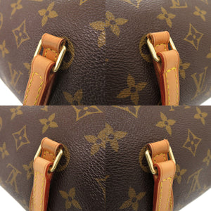 美品 ルイ ヴィトン パピヨン30 ポーチ付 ヌメ革 モノグラム M51385 ブラウン ハンドバッグ LV 0575【中古】LOUIS VUITTON