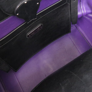 美品 ラルフローレン リッキー レザー ブラック ハンドバッグ 黒 0582【中古】RALPH LAUREN