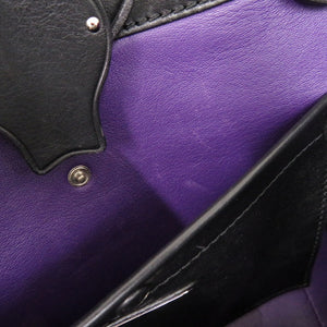 美品 ラルフローレン リッキー レザー ブラック ハンドバッグ 黒 0582【中古】RALPH LAUREN