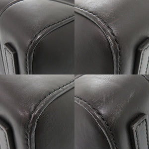 美品 ラルフローレン リッキー レザー ブラック ハンドバッグ 黒 0582【中古】RALPH LAUREN