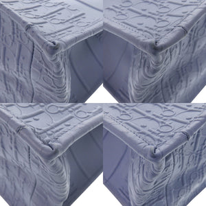 美品 クリスチャンディオール ブックトート ミディアム カーフレザー ブルー トートバッグ 青 0592【中古】Christian Dior