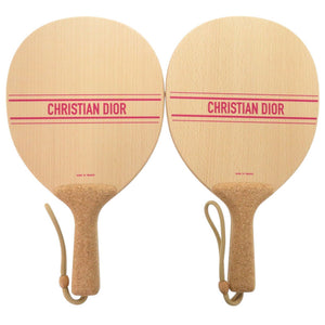 新品同様 クリスチャンディオール ビーチラケット コルク ピンク 0617【中古】Christian Dior