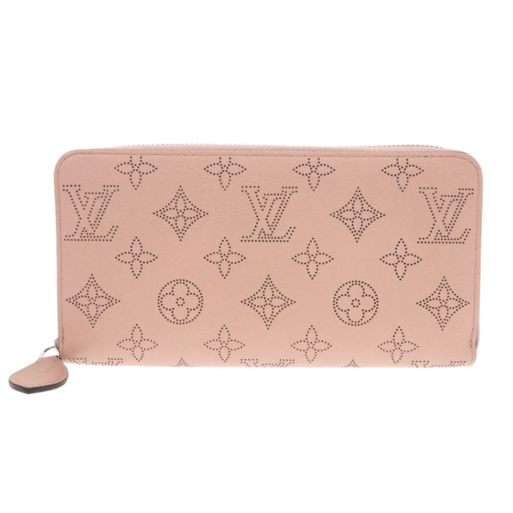 新品同様 ルイ ヴィトン ジッピーウォレット M61868 モノグラムマヒナ マグノリア 長財布 ピンク LV 0629【中古】LOUIS VUITTON