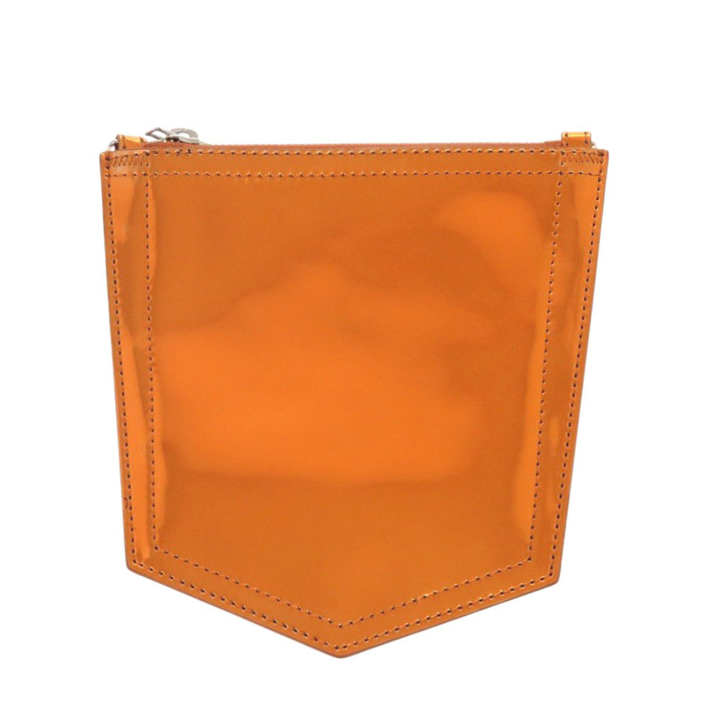新品同様 エムエムシックス オレンジ ポリウレタン/ポリエステル ショルダーバッグ 0632【中古】MM6