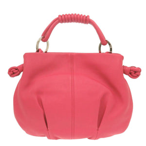 新品同様 ジョルジオアルマーニ ワンショルダーバッグ YGWE98 レザー ピンク ハンドバッグ 0635【中古】GIORGIO ARMANI