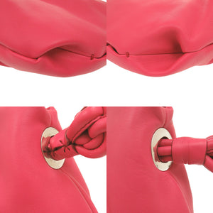 新品同様 ジョルジオアルマーニ ワンショルダーバッグ YGWE98 レザー ピンク ハンドバッグ 0635【中古】GIORGIO ARMANI