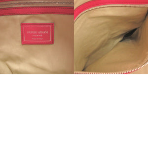 新品同様 ジョルジオアルマーニ ワンショルダーバッグ YGWE98 レザー ピンク ハンドバッグ 0635【中古】GIORGIO ARMANI