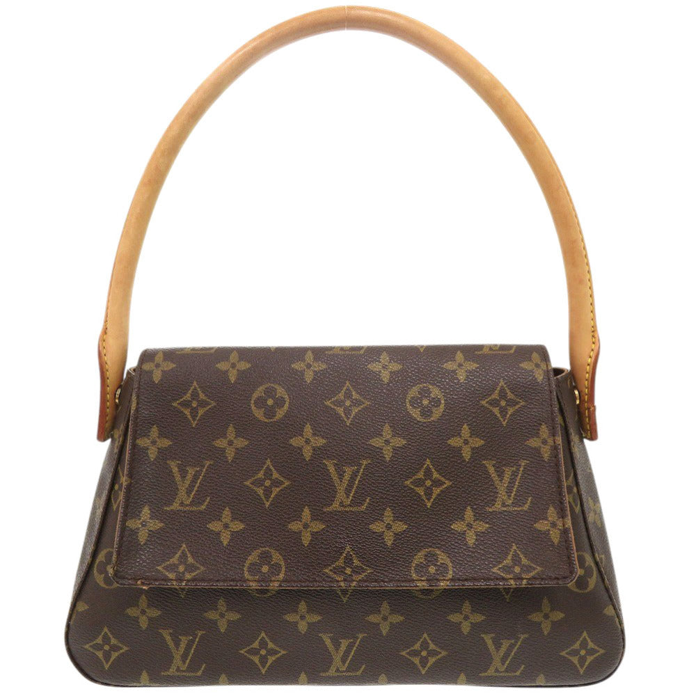 ルイ ヴィトン ミニルーピング モノグラム M51147 ブラウン ハンドバッグ LV 0646【中古】LOUIS VUITTON