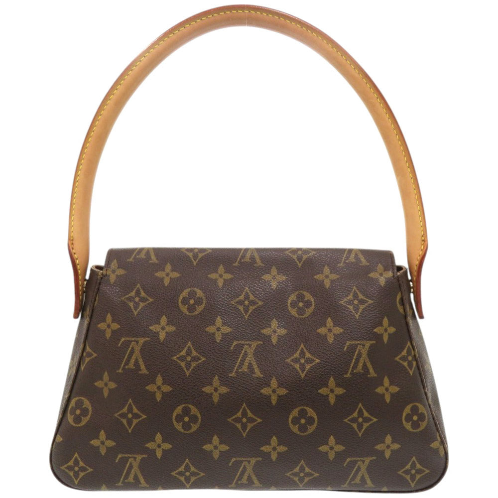 ルイ ヴィトン ミニルーピング モノグラム M51147 ブラウン ハンドバッグ LV 0646【中古】LOUIS VUITTON