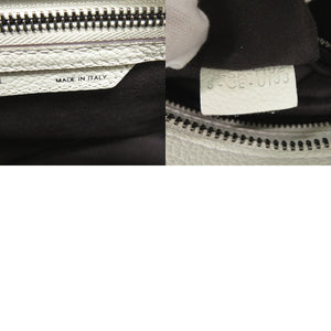 新品同様 セリーヌ ラゲージ マイクロショッパー レザー ライトグリーン ハンドバッグ 薄緑 0647【中古】CELINE