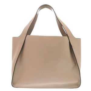 美品 ステラマッカートニー ロゴ トートバッグ MOSS グレージュ ポリエステル ベージュ 0650【中古】Stella McCartney