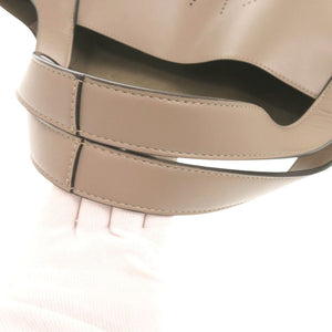 美品 ステラマッカートニー ロゴ トートバッグ MOSS グレージュ ポリエステル ベージュ 0650【中古】Stella McCartney