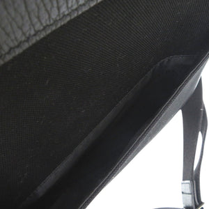 美品 バーバリー ショルダーバッグ レザー キャンバス ブラック 0652【中古】BURBERRY