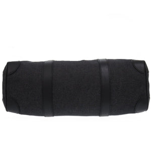 美品 グッチ デニム レザー ブラック シルバー金具 30458 ミニ ボストンバッグ ハンドバッグ 黒 0670【中古】GUCCI