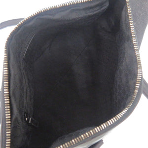 美品 グッチ デニム レザー ブラック シルバー金具 30458 ミニ ボストンバッグ ハンドバッグ 黒 0670【中古】GUCCI