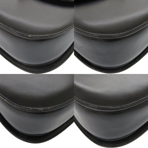 美品 グッチ バンブー ターンロック ヴィンテージ レザー ブラック ハンドバッグ 黒 0715【中古】GUCCI