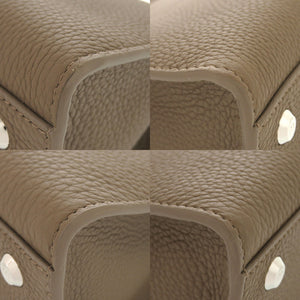 未使用品 ミチノ パリ オペラバッグ スモール レザー トープ 2WAY ショルダー ハンドバッグ 0718【中古】michino PARIS