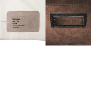 新品同様 ジミーチュウ MINISARA ミニサラ エンボススター エナメル ブラック 2wayハンドバッグ 黒 0742【中古】JIMMY CHOO