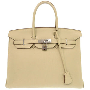 美品 エルメス バーキン35 トゴ パーシュマン シルバー金具 □K刻印 ハンドバッグ 0752 【中古】 HERMES