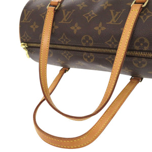 ルイ ヴィトン パピヨン26 ヌメ革 モノグラム M51386 ブラウン ハンドバッグ LV 0763【中古】LOUIS VUITTON