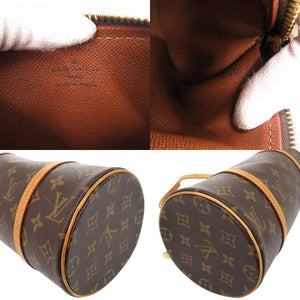 ルイ ヴィトン パピヨン26 ヌメ革 モノグラム M51386 ブラウン ハンドバッグ LV 0763【中古】LOUIS VUITTON