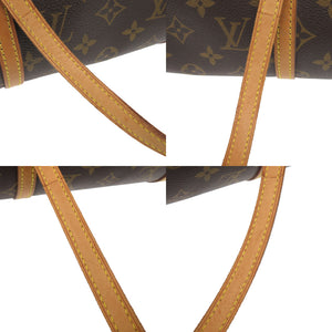 ルイ ヴィトン パピヨン26 ヌメ革 モノグラム M51386 ブラウン ハンドバッグ LV 0763【中古】LOUIS VUITTON