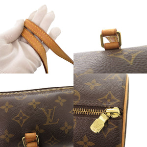 ルイ ヴィトン パピヨン26 ヌメ革 モノグラム M51386 ブラウン ハンドバッグ LV 0763【中古】LOUIS VUITTON