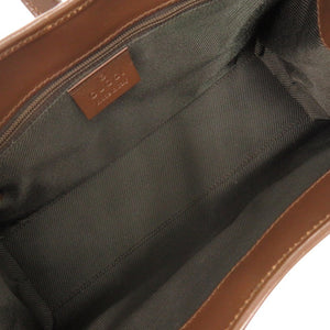 美品 グッチ ジャッキー GGキャンバス レザー ベージュ ブラウン ショルダーバッグ 0766【中古】GUCCI